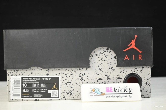 Cheap BK ofw (w) jordan 4 cv9388-100 sail retro 1205